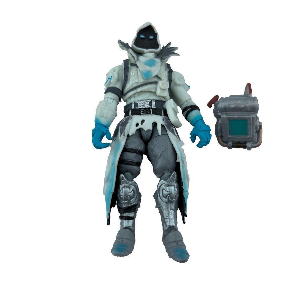 Jazwares Fortnite Frozen Raven 4in Figure E.L.I.M. Back Bling 2019
